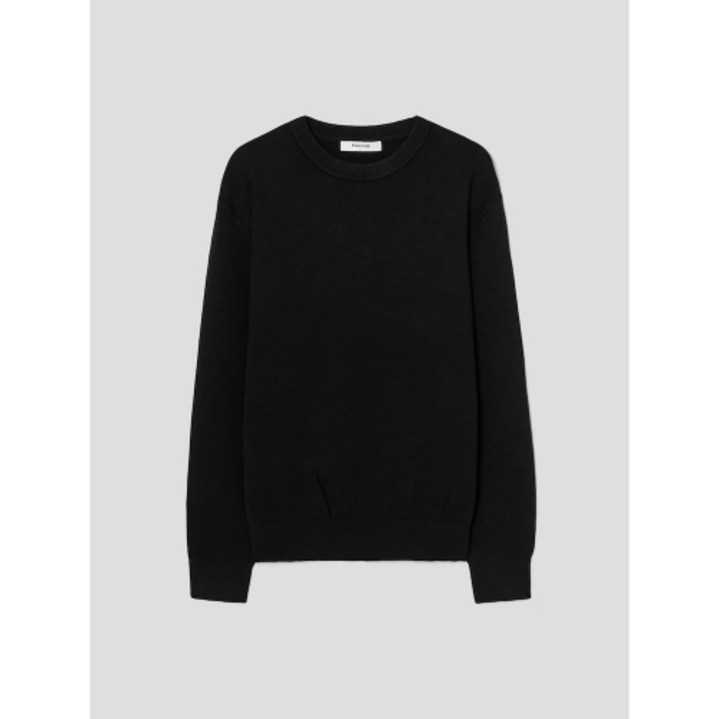 [국내매장정품] 에잇세컨즈 8SECONDS 솔리드 라운드 니트 블랙 425951LY35 139955