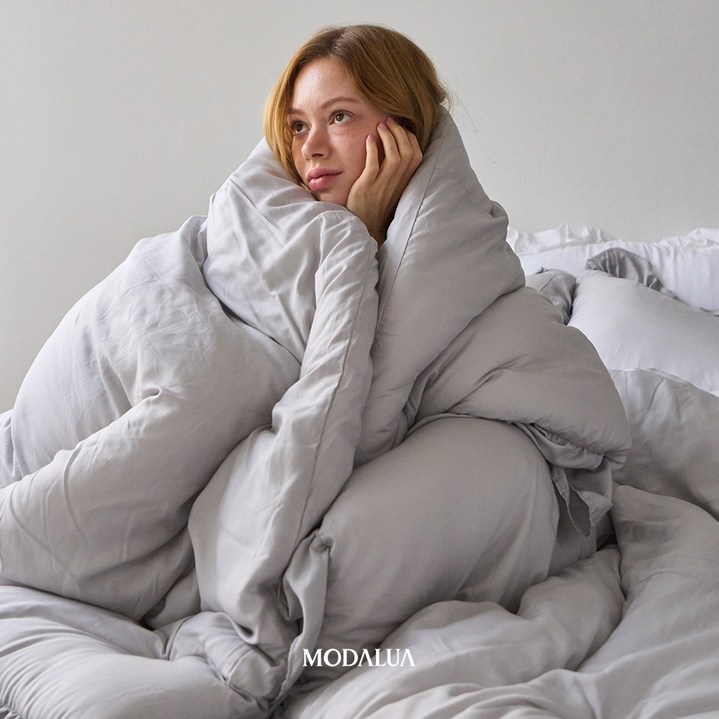 [공식인증] 에그룸 하이엔드 텐셀모달100% 프릴 차렵이불 4color