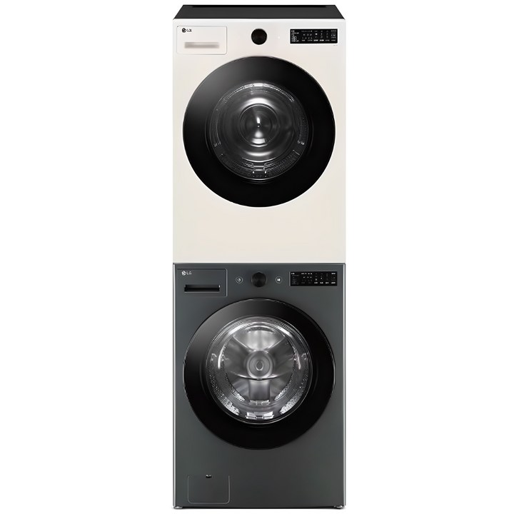 LG전자 트롬 오브제컬렉션 세탁기 FG21GN  건조기 RG19EN  키트 21kg  19kg 방문설치, KFG21GN9EN, 네이처 그린세탁기  네이처 베이지건조기