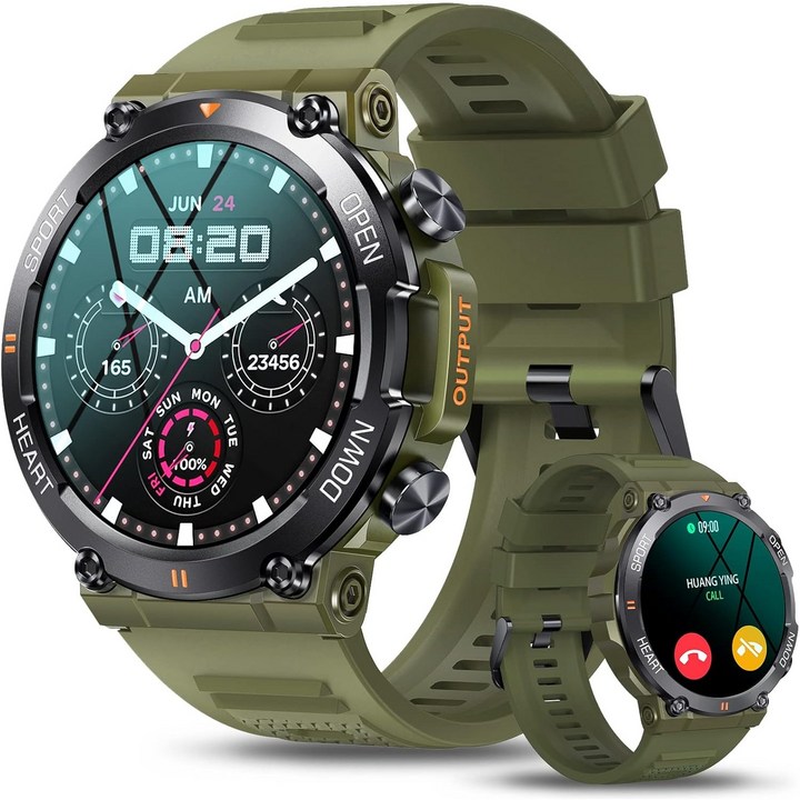 RichMagic K56PRO 1.39인치 먼지충격방지 방수 야외 스마트워치 블루투스통화 NFC GPS IP68 스마트 스포츠워치 47mm