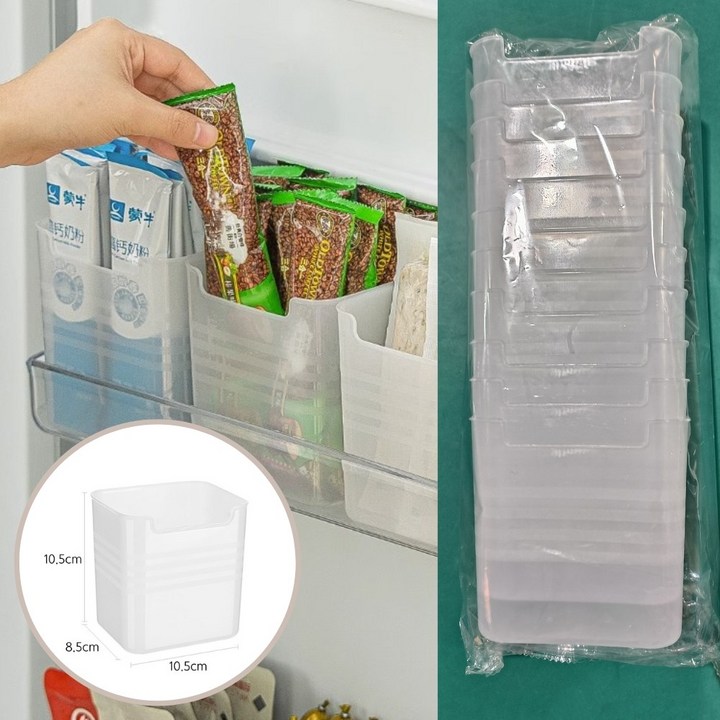 리틀코너 냉장고 정리 트레이 수납함, 화이트 10Ea 리틀코너 냉장고 정리 트레이 수납함, 화이트 10Ea