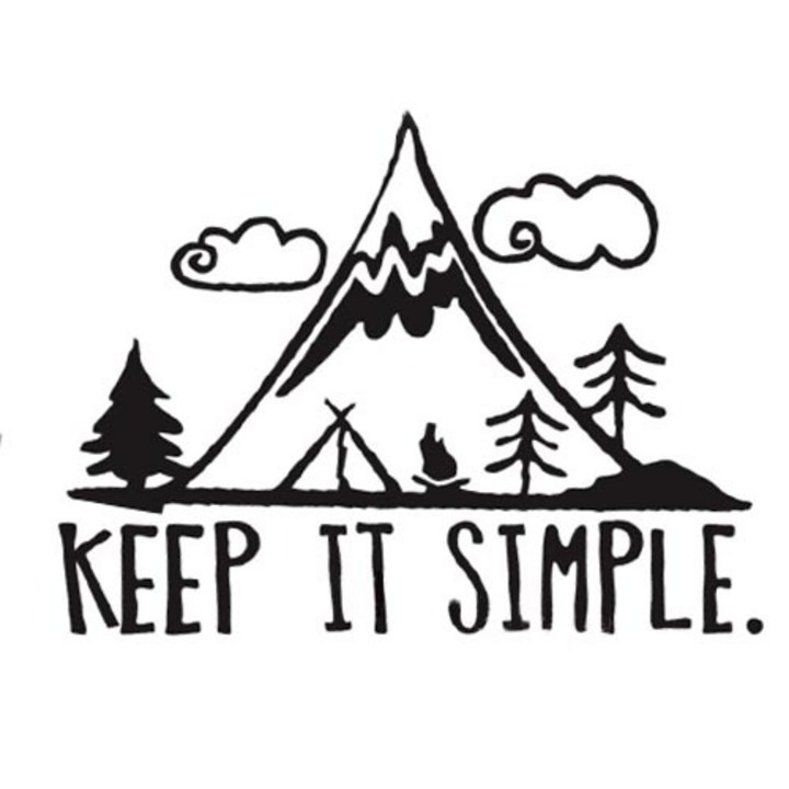 KEEP IT SIMPLE 카라반 스티커 자동차 캠핑카 튜닝 홀로그램 데칼스티커, KEEP IT SIMPLE 블랙, 2개 KEEP IT SIMPLE 카라반 스티커 자동차 캠핑카 튜닝 홀로그램 데칼스티커, KEEP IT SIMPLE 블랙, 2개