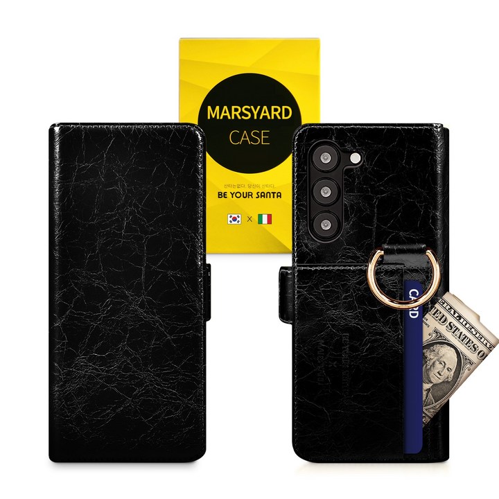 비유어산타 이태리 가죽 유해 전자파 차단 갤럭시 Z폴드 345 케이스 카드수납 가디언