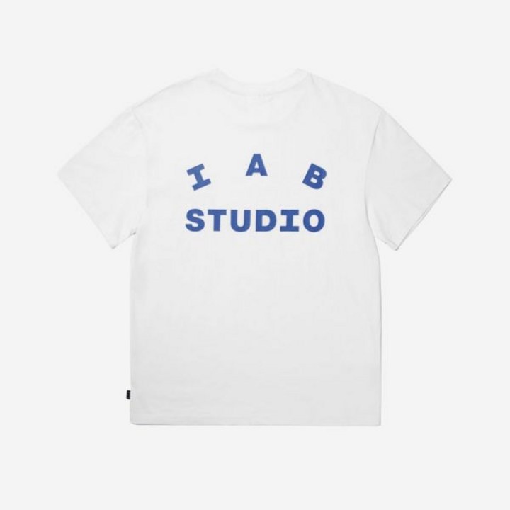 iabstudio반팔 아이앱 스튜디오 티셔츠 화이트 네이비 - 22FW IAB Studio T-Shirt White Navy - 22FW