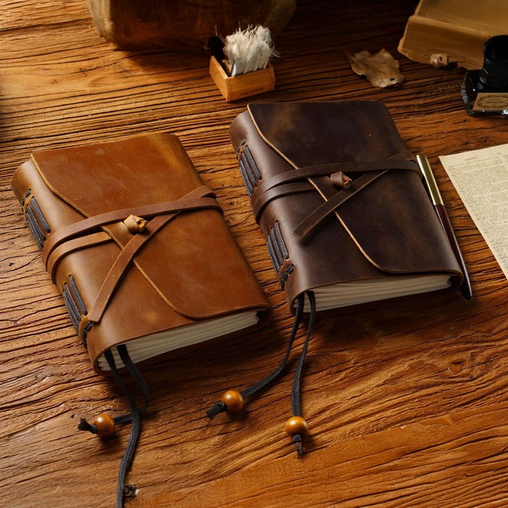 빈티지 수제 DIY 스트랩 클래프트 다이어리