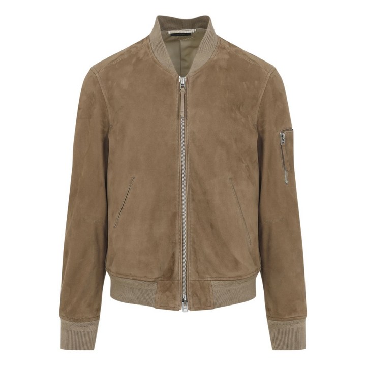 톰포드 스웨이드 집업 재킷