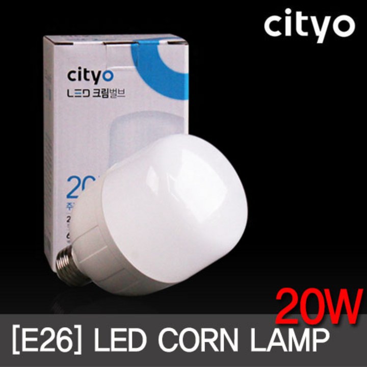 씨티오 LED 크림벌브 20W E26, 전구색, 1개