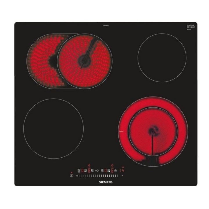 지멘스 ET601FNP1E 유리 세라믹 호브 4구 빌트인 인덕션 하일라이트 관부가세포함 자가설치