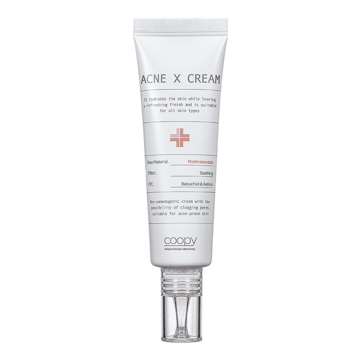 쿠피 논코메도제닉 여드름 기능성 아크네 엑스 크림 30ml / 율무씨수 73.4% 함유, 1개, 30ml