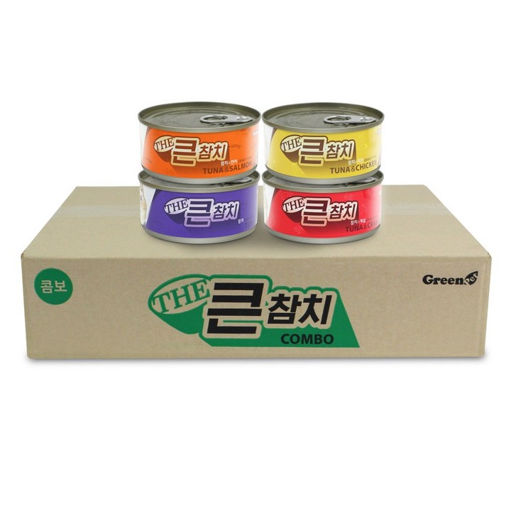 더큰참치 160g 고양이간식, 더큰참치 콤보160g 24개입