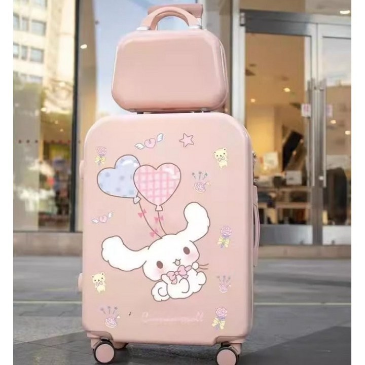 산리오 시나모롤 기내용 캐리어 캐릭터로  캐리어 수납 멀티백