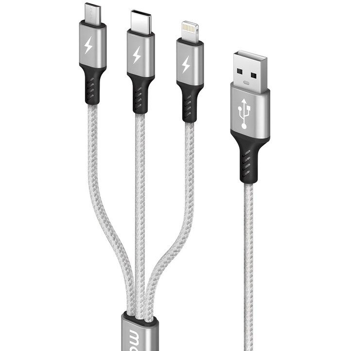 모잇 3in1 멀티 고속충전 케이블