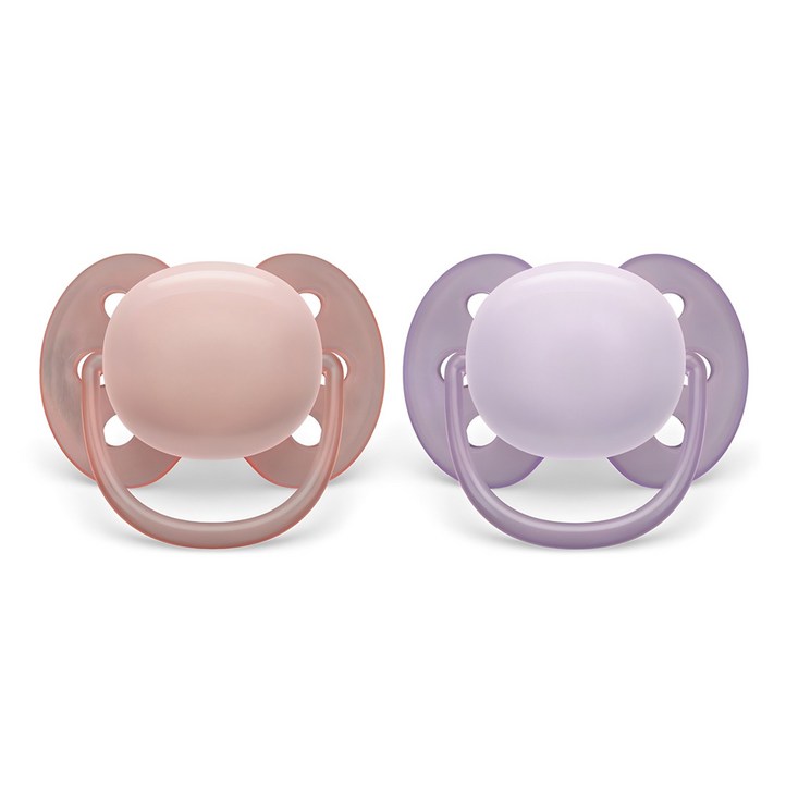 필립스아벤트 울트라 소프트 노리개 젖꼭지 2종 세트 SCF091