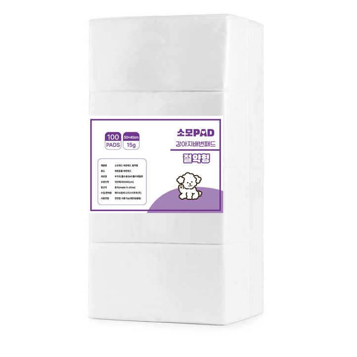 소모 배변패드 절약형 15g, 400개입, 1개