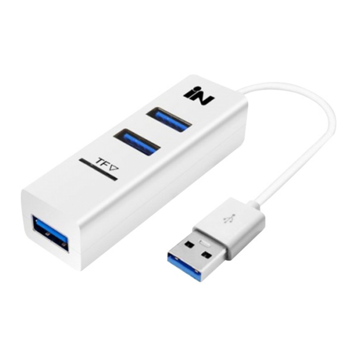 인네트워크 USB2.0 3포트 TF MicroSD 카드 겸용 허브 화이트 INU3TF 인네트워크 USB2.0 3포트 TF MicroSD 카드 겸용 허브 화이트 INU3TF
