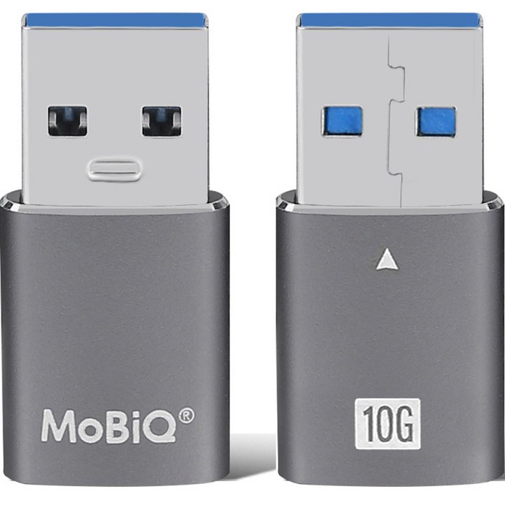 모비큐 A 타입 USB 3.2 to C타입 변환 OTG 10Gbps 고속 젠더 스페이스 그레이 2p, EMATCP2P 모비큐 A 타입 USB 3.2 to C타입 변환 OTG 10Gbps 고속 젠더 스페이스 그레이 2p, EMATCP2P