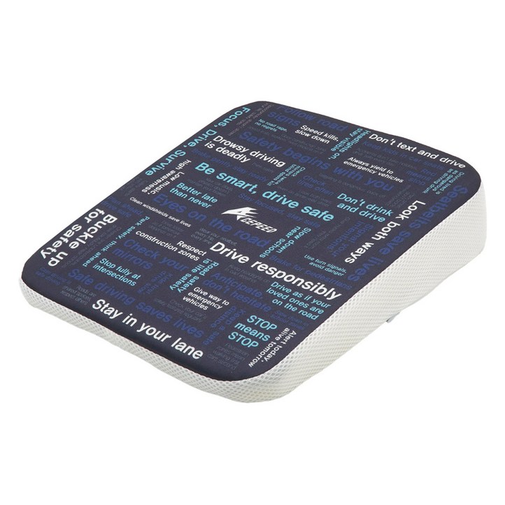 에이스피드 차량용 키높이 방석 8cm AP16, 타이포그래피, 1개 에이스피드 차량용 키높이 방석 8cm AP16, 타이포그래피, 1개