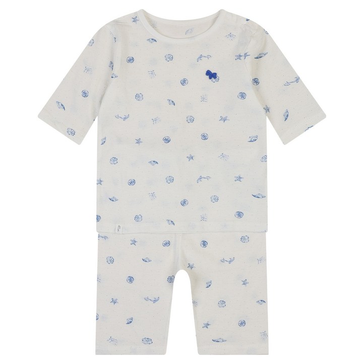 에뜨와 오션 7부 면 내의 상하의 세트