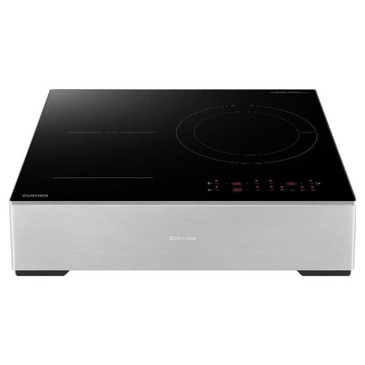 쿠첸 빌트인 IH BLACK 3400 대화구 인덕션 3구 블랙  스탠드케이스 실버 150mm 세트 방문설치, CIRPB330TOB2인덕션, CIREW33KD0B1스탠드케이스, 프리스탠딩