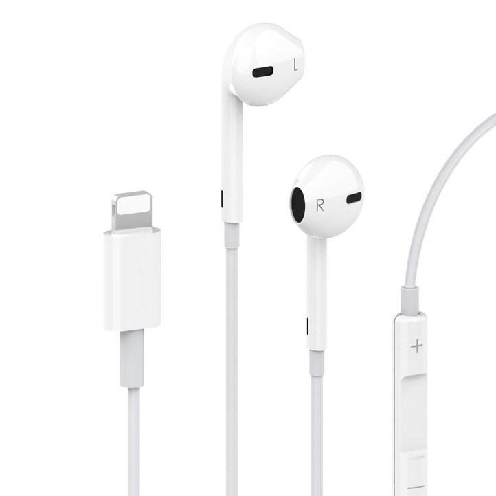 뉴클 이어핏 8핀 오픈형 유선 블루투스 이어폰, SSME02, 화이트