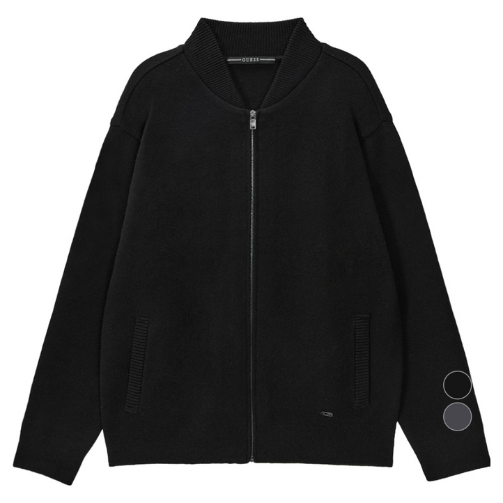 게스 남성용 캐시미어 스웨터 집업 MO4S3670