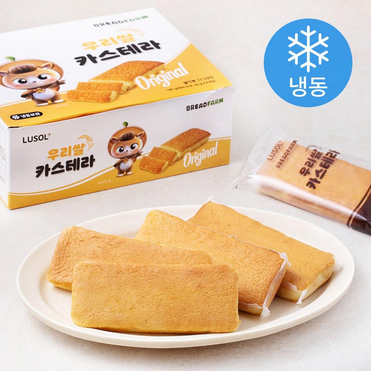 로켓프레시 루솔 브레드팜 우리쌀 카스테라 오리지널 6입 냉동