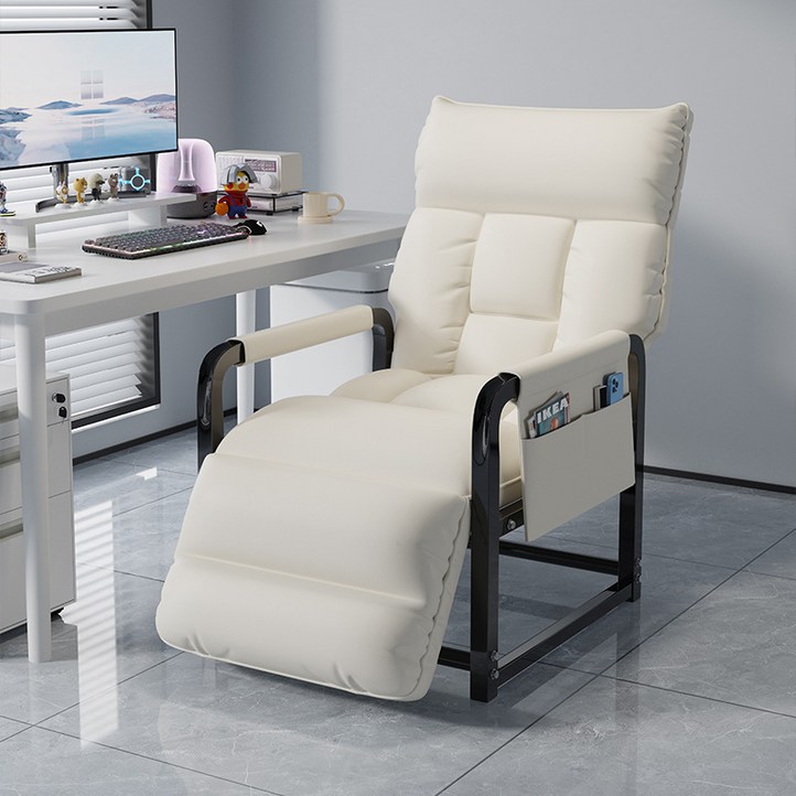 FONOW 리클라이너쇼파 편한 1인 접이식 가죽 소파 사무용 점심 휴식 야간 휴식 접이식 소파