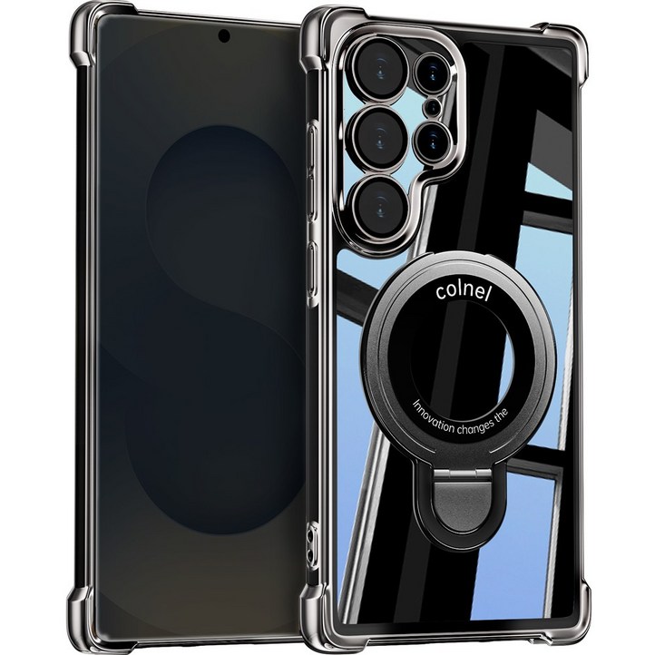 갤럭시 s25 울트라 s24 s23 ultra 2배자력 투명 맥세이프 거치대 케이스