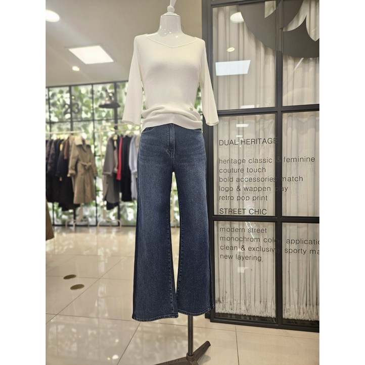 [듀엘] DEWL 사이드 라인 데님 팬츠 L254PSA442 NC일산
