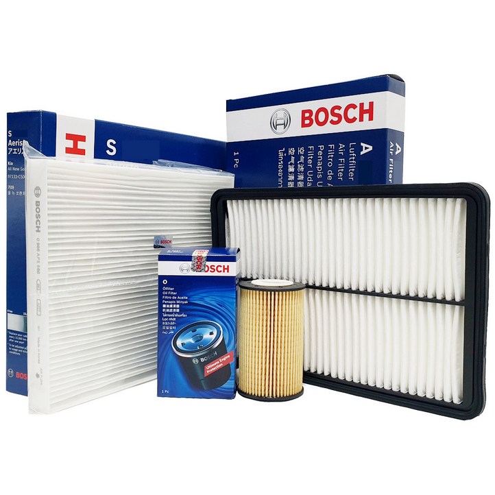 보쉬 현대 YF쏘나타 더브릴리언트 2.0 MPI 11년07 누우 오일에어에어컨 필터 셋트 O1182A2453S5520, O1182A2453S5520, 1개