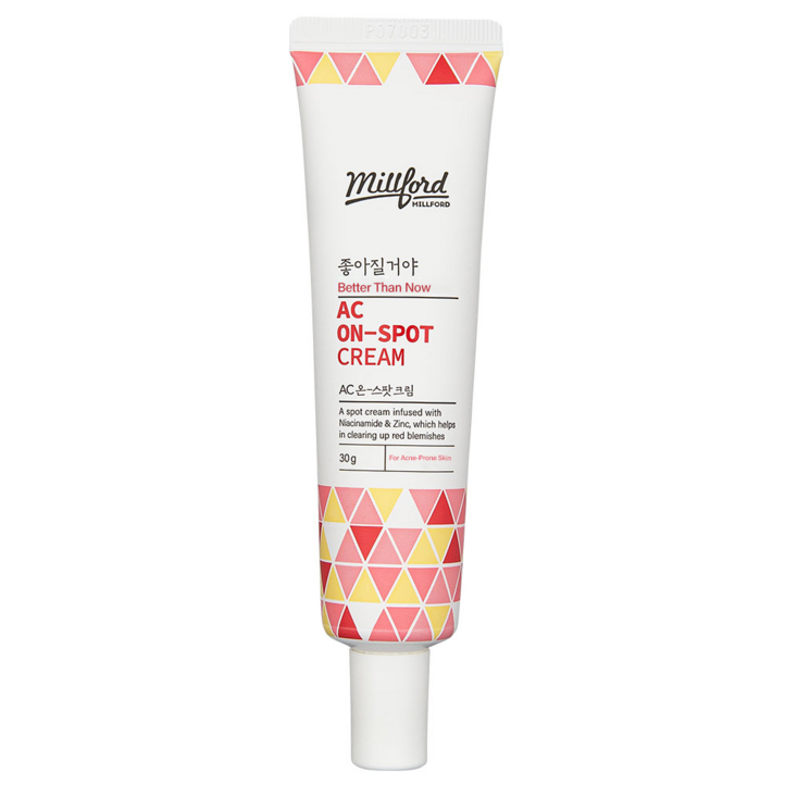 쿠팡특가 밀포드 AC 온스팟 크림 피부진정 민감피부 국소 스팟케어 30g, 30g, 1개