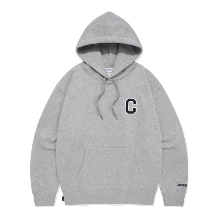 COVERNAT C 로고 후디 멜란지 그레이 CO2401HD01MG 396905