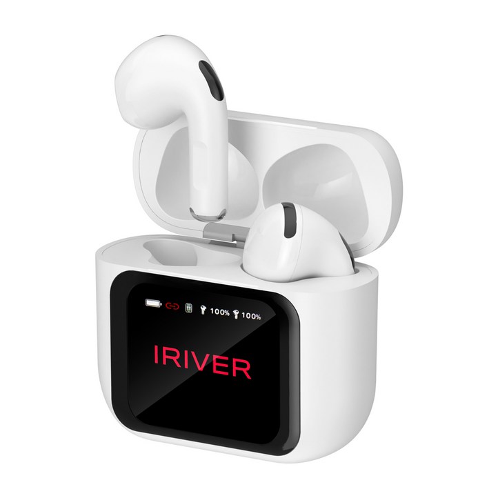 아이리버 오픈형 무선 블루투스 6.0 이어폰 IBZX1 LCD 터치스크린 타이머설정 카메라셔터 이어폰찾기 음향 효과 설정