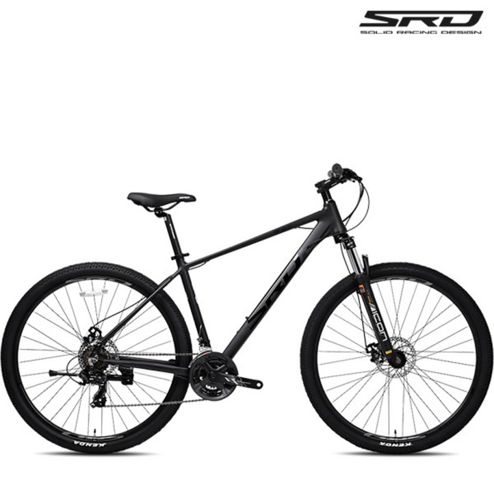 SRD 솔리드 레이싱 SRX100 29인치 시마노21단 산악프레임 입문용 MTB 자전거, 1개, 185cm, SRX100 29인치 쉐도우블랙 17 조립사은품D