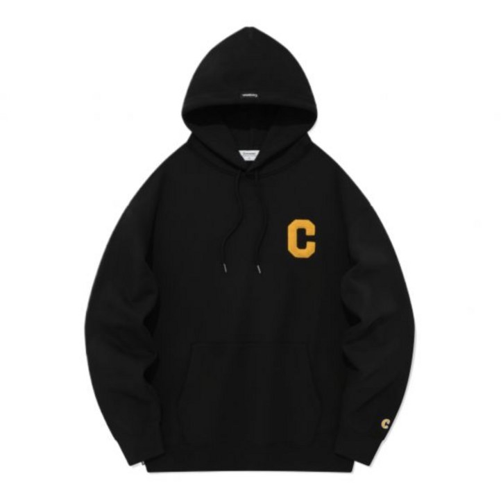 국내매장판 COVERNAT 커버낫 후드티 C 로고 후디 웜 블랙 375111