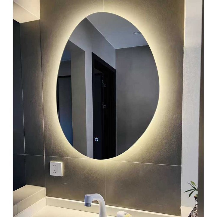 비정형 화장대 세면대 욕실 거울 인테리어 LED 조명