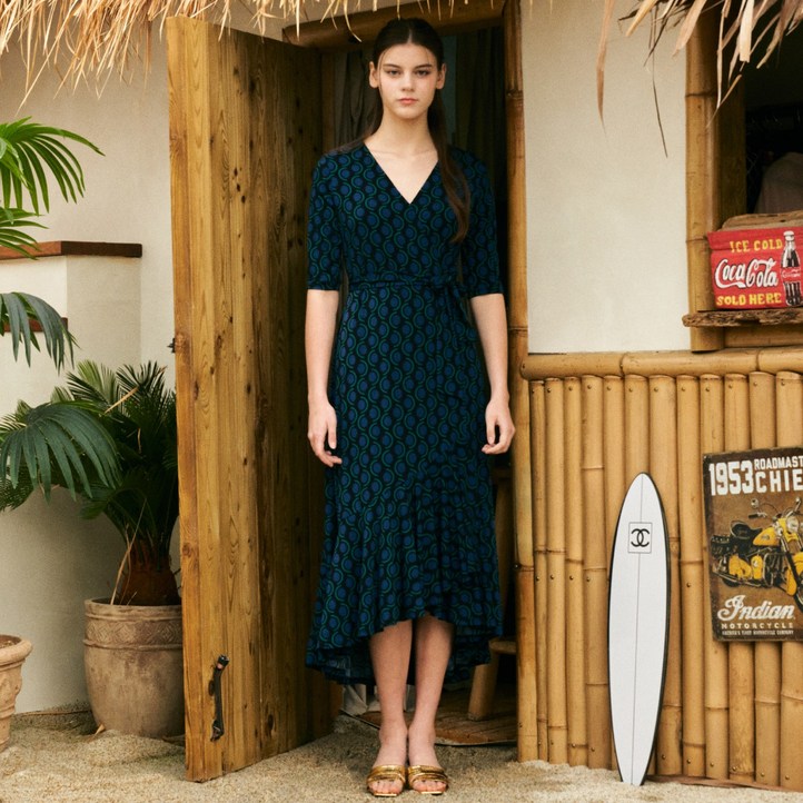 8 Colors Lipbbam 바이립밤 비비안느 프릴 랩 롱 원피스 LDM42선택 1종