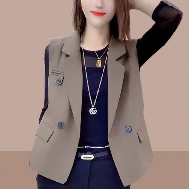 해피유통 여성 디자인 정장 베스트 조끼 jhz