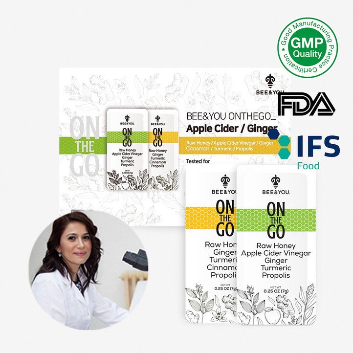 하이른 비앤유 온더고 로얄폴리스 꿀스틱 애사비  진저시나몬 28개입 FDA 아나톨리아, 9세트, 28회분