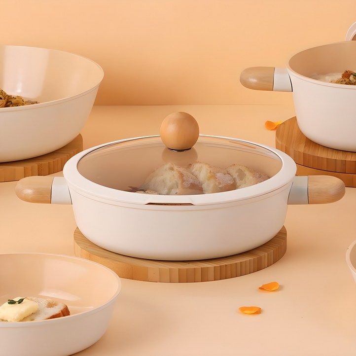 네오플램 브리즈 IH 세라믹 냄비, 1개, 전골냄비, 24cm 네오플램 브리즈 IH 세라믹 냄비, 1개, 전골냄비, 24cm