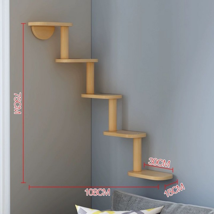 캣타워 구름다리 공중 고양이구름다리 선반 하우스 발판