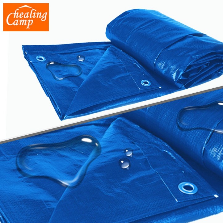 방수포 그라운드시트 타포린 캠핑용 텐트 방수포 힐링캠프 천막 제작전문, 청색