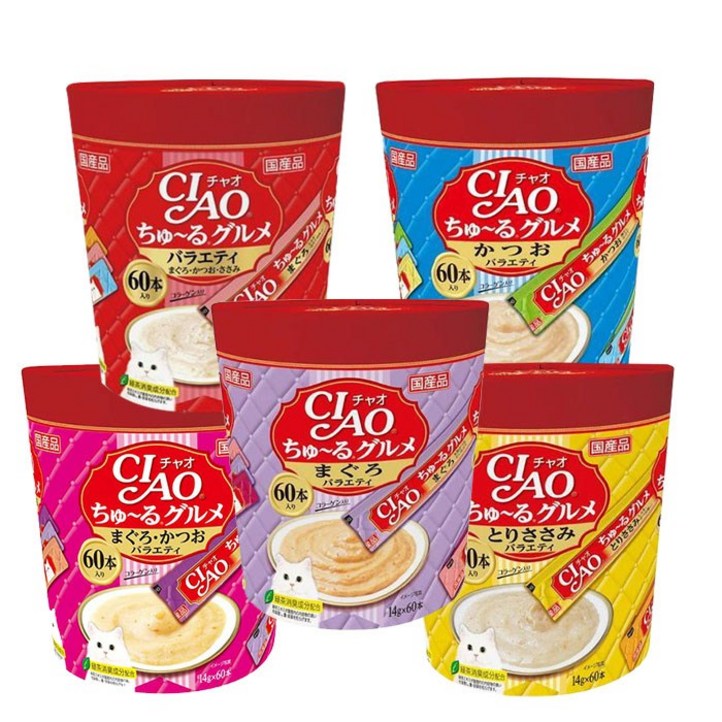 이나바 챠오츄르 짜먹는 고양이 간식, 가다랑어, 840g, 1, 1개