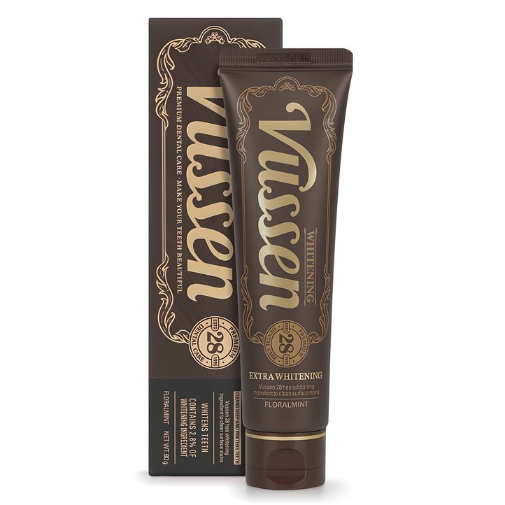 뷰센 28 치아미백제 플로랄민트향, 80g, 1개