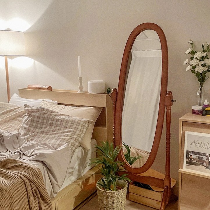 베스트리빙 공주풍 애슐리 원목 엔틱 전신 거울