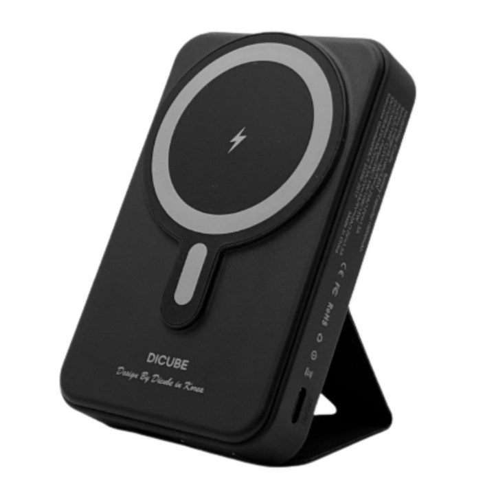 스마트온 아이폰 무선 맥세이프 보조배터리 10000mAh 15w 고속충전, 블랙, M7블랙