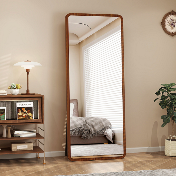 데보코 우드 스탠드 벽걸이 전신거울