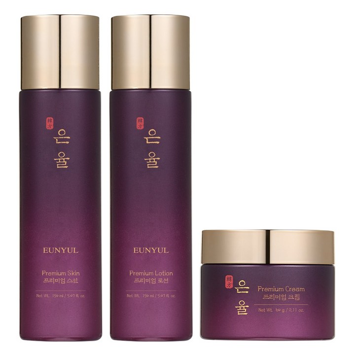은율 프리미엄 한방 토너+로션+크림 3종세트, 1세트(스킨150ml, 로션150ml, 크림60g), 1개
