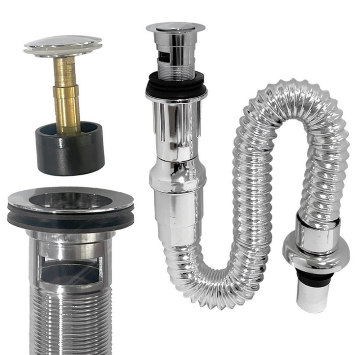 철물마켓 일체형트랩 세면대 배수관 팝업분리형 바닥트랩 아이트랩