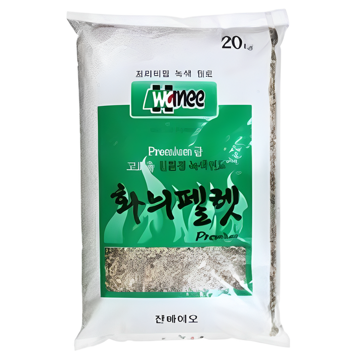 (모두팜) 하늬펠렛 20kg 연료용 난방용 화목난로 캠핑연료 목재 우드펠렛